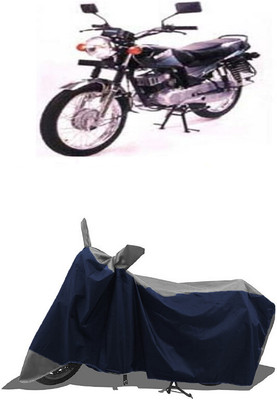 SUGASHRI Waterproof Two Wheeler Cover for Suzuki(Samurai, Grey, Blue)