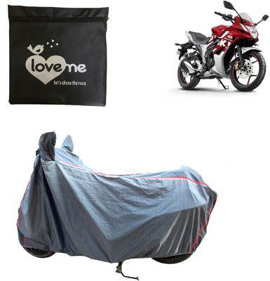Love Me Waterproof Two Wheeler Cover for Suzuki(Gixxer SF, Silver)