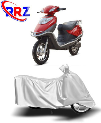 RRZ Waterproof Two Wheeler Cover for Hero Electric(Electric Flash, White)