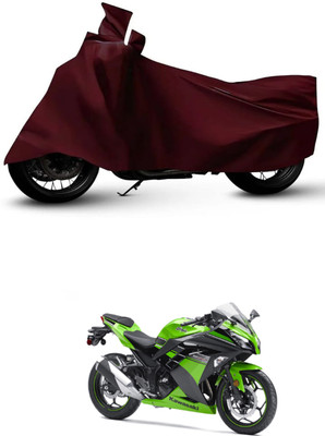 ZEDTEEK Waterproof Two Wheeler Cover for Kawasaki(Ninja ZX-6R, Maroon)