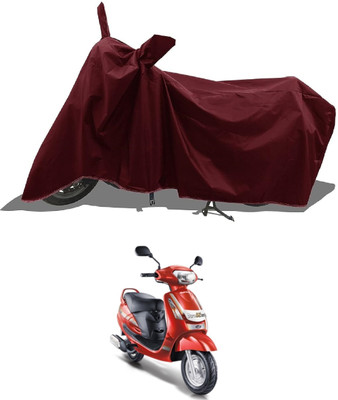 DeepShakshi AUTOMOTIVE Two Wheeler Cover for Mahindra(Duro 125, Maroon)