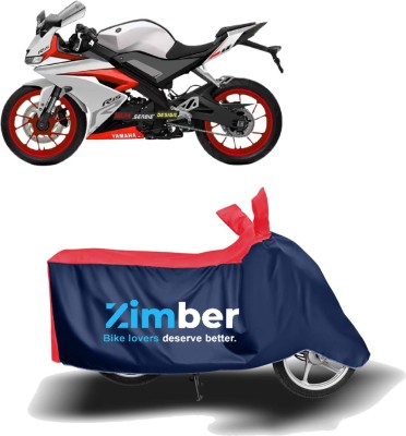 ZIMBER Two Wheeler Cover for Yamaha(YZF R15 V3.0, Red, Blue)