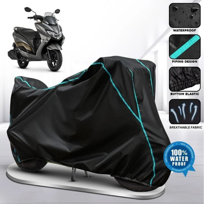 AutoGalaxy Waterproof Two Wheeler Cover for Suzuki(Burgman Electric, Black, Blue, Multicolor)