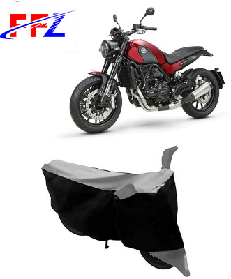 FFZ Waterproof Two Wheeler Cover for Benelli(Leoncino 250, Black, Grey)