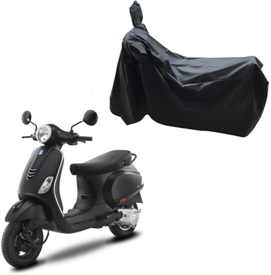 AASHTIK MART Two Wheeler Cover for Vespa(Notte 125, Black)