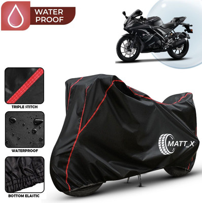 MATT_X Waterproof Two Wheeler Cover for Yamaha(R15, Multicolor, Black, Red)