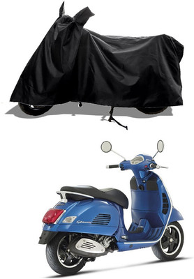 GROFATIK Two Wheeler Cover for Vespa(GTS Super 300, Black)