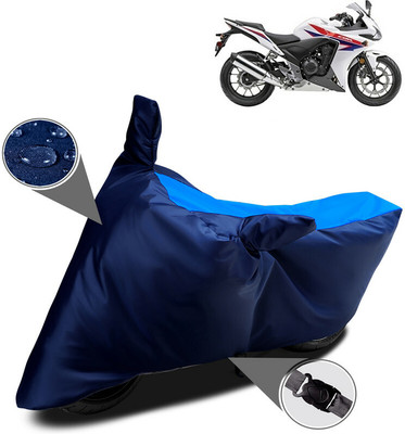 APNEK Waterproof Two Wheeler Cover for Honda(CBR500R, Blue)