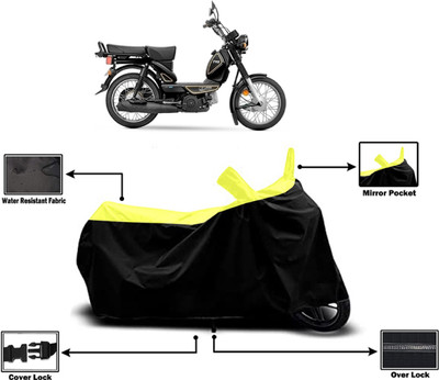 Amexride Two Wheeler Cover for TVS(Heavy Duty Super XL, Yellow)