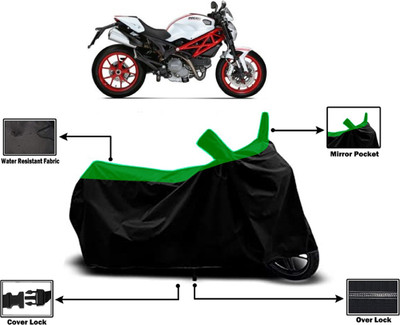 Amexride Two Wheeler Cover for Ducati(Monster 796 S2R, Green)