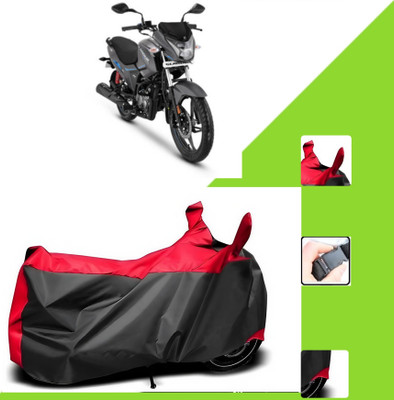 WMIZEXA Two Wheeler Cover for Hero(New Glamour, Black, Red)