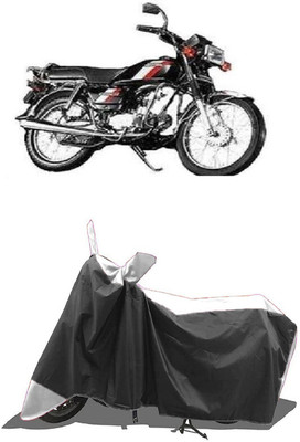 SUGASHRI Waterproof Two Wheeler Cover for Hero(CD 100 SS, White, Black)