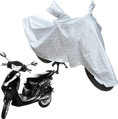 RiderShine Waterproof Two Wheeler Cover for Lohia(Omastar, Silver)