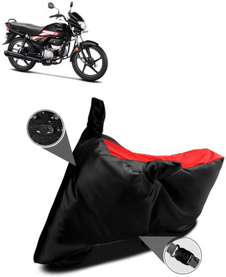 DeepShakshi AUTOMOTIVE Two Wheeler Cover for Hero(CD deluxe, Red, Black)