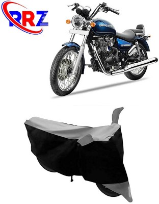 RRZ Waterproof Two Wheeler Cover for Royal Enfield(Thunderbird 350, Black, Grey)