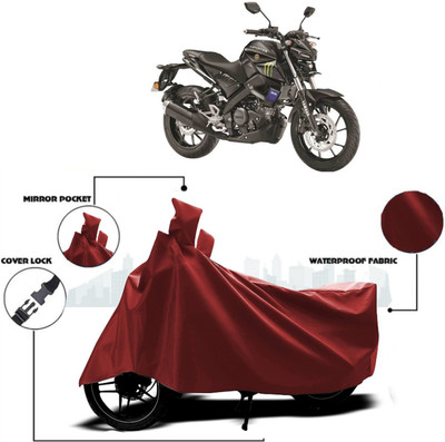 DeepShakshi AUTOMOTIVE Waterproof Two Wheeler Cover for Yamaha(MT 15, Maroon)