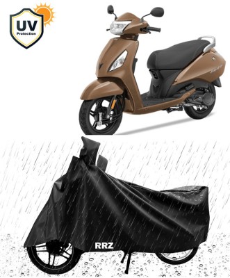 RRZ Waterproof Two Wheeler Cover for TVS(Jupiter, Black)