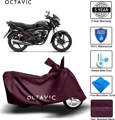 octavic Waterproof Two Wheeler Cover for Honda(CB Shine, Black)