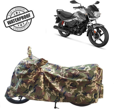 ROYAL AUTO MART Waterproof Two Wheeler Cover for Hero(Passion Pro, Green, Multicolor)