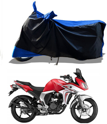 DeepShakshi AUTOMOTIVE Waterproof Two Wheeler Cover for Yamaha(Fazer-FI, Blue, Black)
