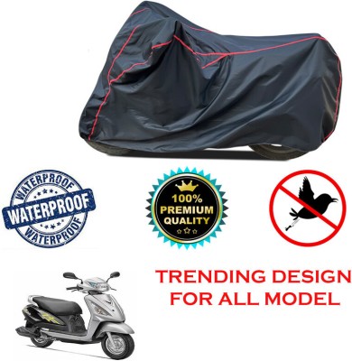 THE REAL ARV Waterproof Two Wheeler Cover for Suzuki(Swish, Black)