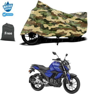 PAGORA Waterproof Two Wheeler Cover for Yamaha(FZ-S Fi Version 3.0, Yellow)