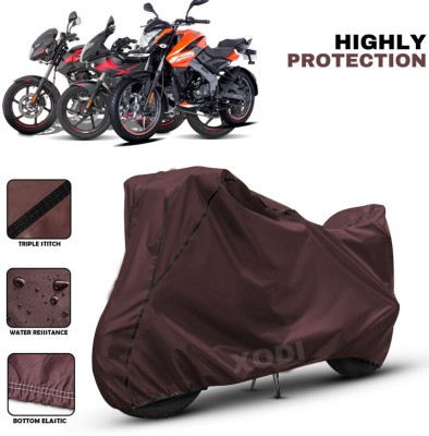 xodi Waterproof Two Wheeler Cover for Bajaj(Pulsar, Maroon, Black)