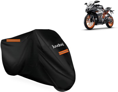 Juvdoxj Waterproof Two Wheeler Cover for KTM(RC125 BS6, Black)