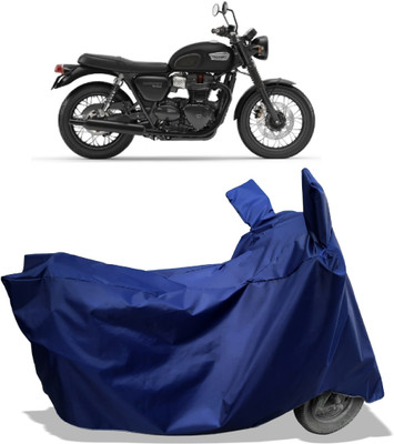Amexride Two Wheeler Cover for Triumph(Bonneville T100, Blue)