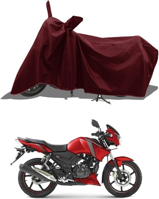 KEDIT Two Wheeler Cover for TVS(Apache RTR 160, Maroon)