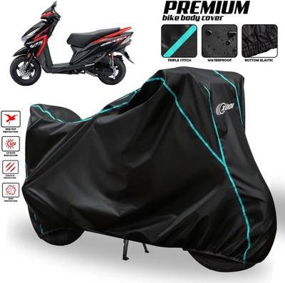 AutoGalaxy Waterproof Two Wheeler Cover for Honda(Grazia BS6, Black)