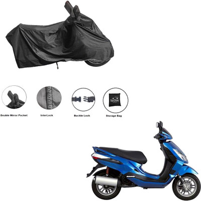 RiderShine Waterproof Two Wheeler Cover for Bajaj(Blade 125, Black)