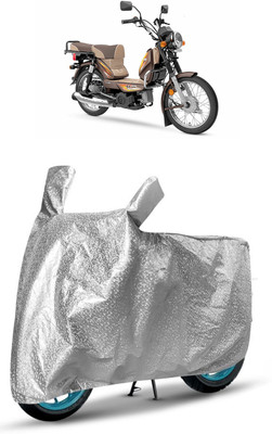 J S R Waterproof Two Wheeler Cover for TVS(XL 100, Silver)