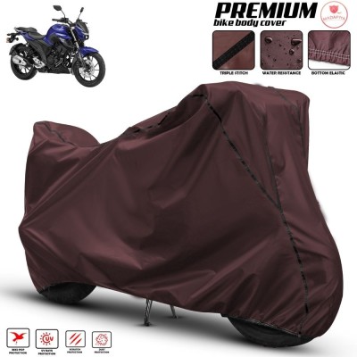 MADAFIYA Two Wheeler Cover for Yamaha(FZ-25 BS6, Maroon, Black, Multicolor)