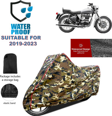PAGORA Waterproof Two Wheeler Cover for Royal Enfield(Electra 4S, Yellow)