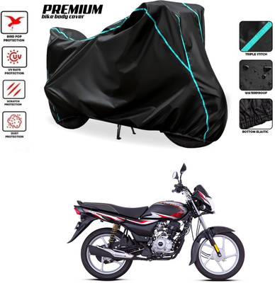 PAGORA Waterproof Two Wheeler Cover for Bajaj(Platina 100 DTS-i, Black)