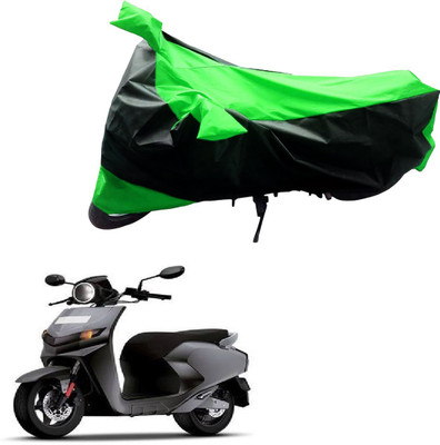 Mdstar Waterproof Two Wheeler Cover for Universal For Bike(Black, Green)