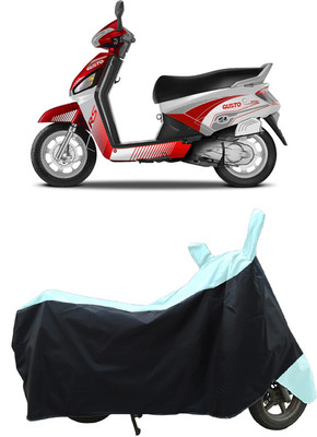 Coxtor Waterproof Two Wheeler Cover for Mahindra(Gusto Electric, White)