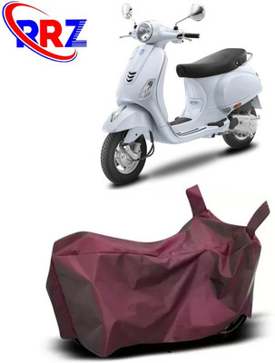 RRZ Waterproof Two Wheeler Cover for Vespa(Vespa LX 125, Maroon)