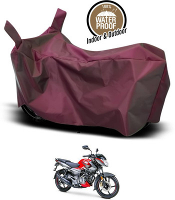 KEDIT Two Wheeler Cover for Bajaj(Pulsar NS125, Maroon)