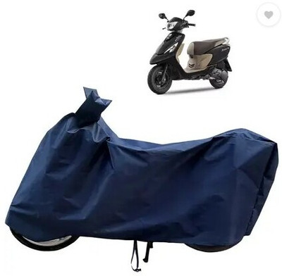 Tritika Waterproof Two Wheeler Cover for TVS(Zest, Blue)
