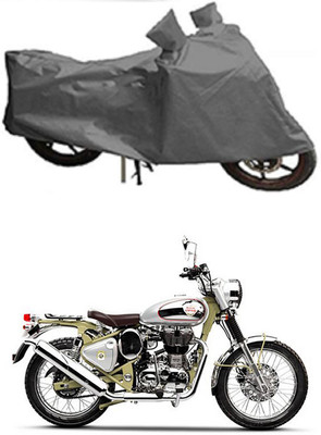 MMSSTAR Waterproof Two Wheeler Cover for Royal Enfield(Bullet Trials 350, Grey)