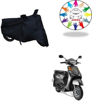 DeepShakshi AUTOMOTIVE Waterproof Two Wheeler Cover for TVS(Pheonix, Black)