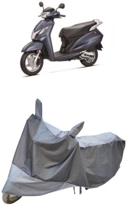 HEMSKAR Waterproof Two Wheeler Cover for Honda(Activa 125, Black, Grey)