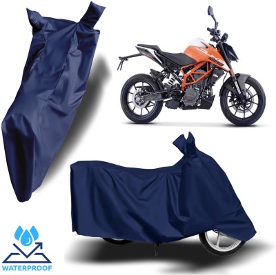 ROYAL AUTO MART Waterproof Two Wheeler Cover for KTM(125 Duke, Blue)