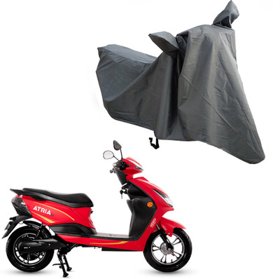 Oshotto Waterproof Two Wheeler Cover for Hero Electric(Electric Atria, Grey)