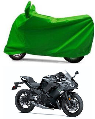 Furious3D Two Wheeler Cover for Kawasaki(Ninja 650 BS6, Green)