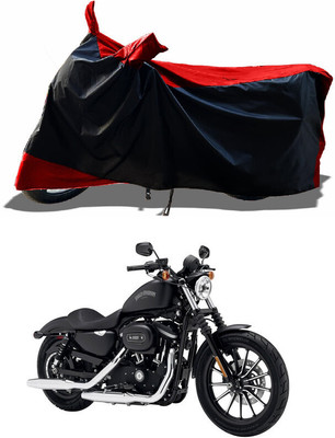 DeepShakshi AUTOMOTIVE Waterproof Two Wheeler Cover for Harley Davidson(Iron 883, Red)