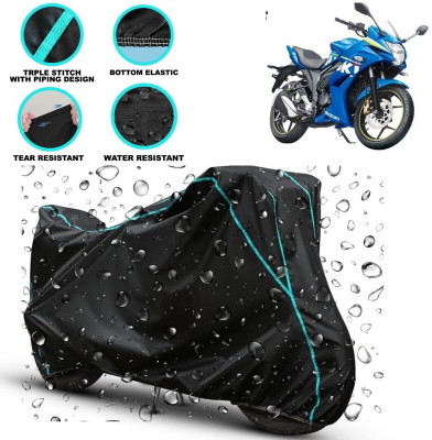 kerwa Waterproof Two Wheeler Cover for Suzuki(Gixxer SF, Black)