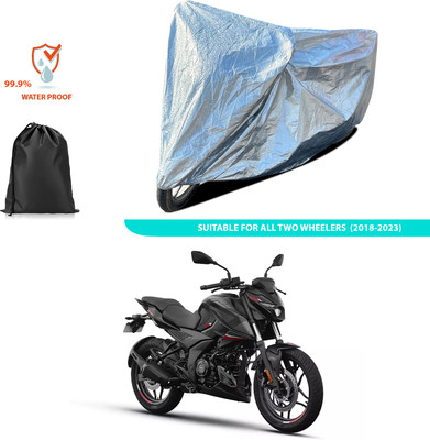 PAGORA Waterproof Two Wheeler Cover for Bajaj(Silver)